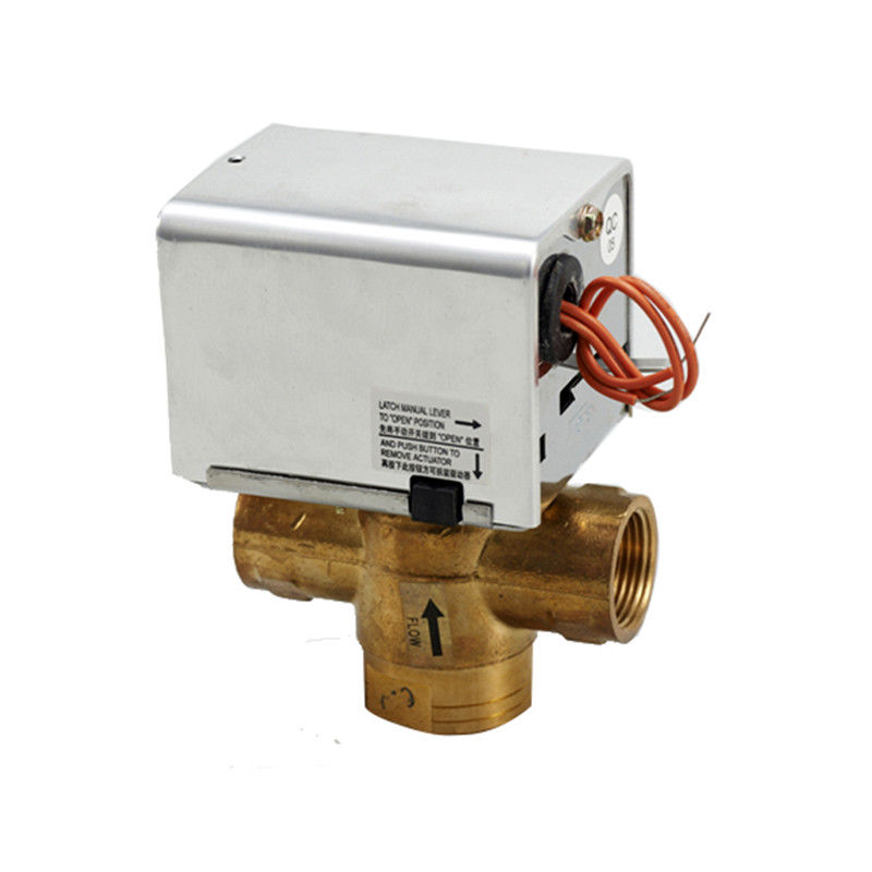 Elektryczny zawór kulowy 2-drożny/3-drożny ze sprężyną powrotną do systemu FCU / HVAC